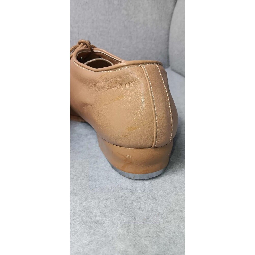 Dance Class Rhythm Tones Tap Dance Shoes Womens Size 9.5 Khaki Musical Footwear - Picture 11 of 11